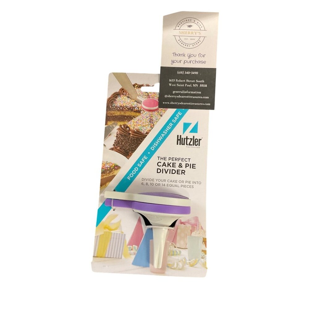 Hutzler Food-Safe Dishwasher-Safe Cake & Pie Divider For 6 8 10 & 14 Slices